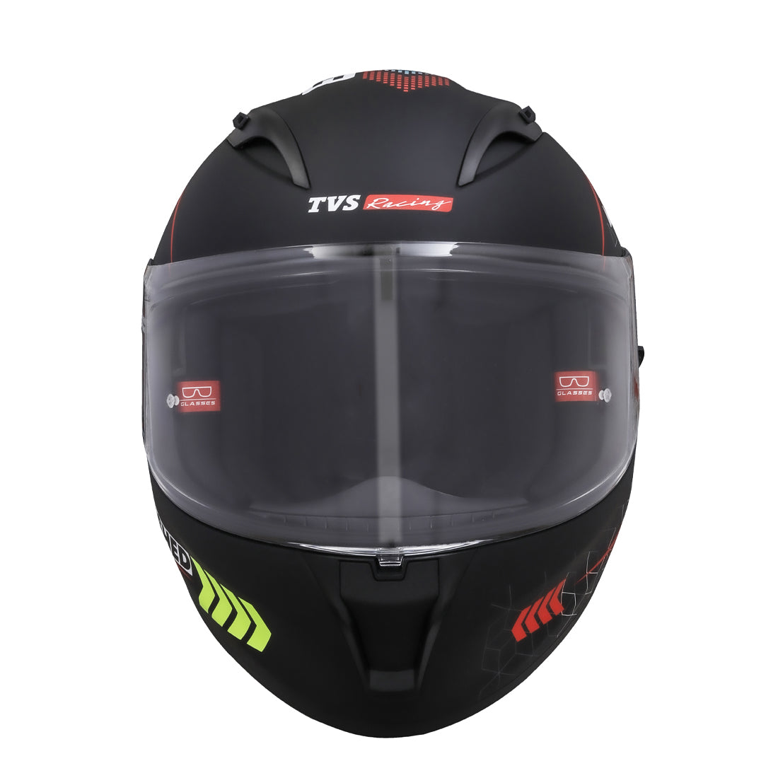 TVS Racing Dual Visor Helmet for Men – Anti-Fog Pin-Lock, Aerodynamic Design & DOT/ISI/ECE Certified – Premium Full Face Helmet For Men